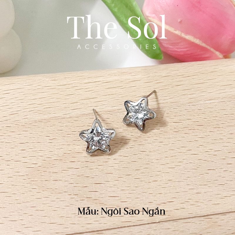 Bông Tai Titan Mini Dia Star