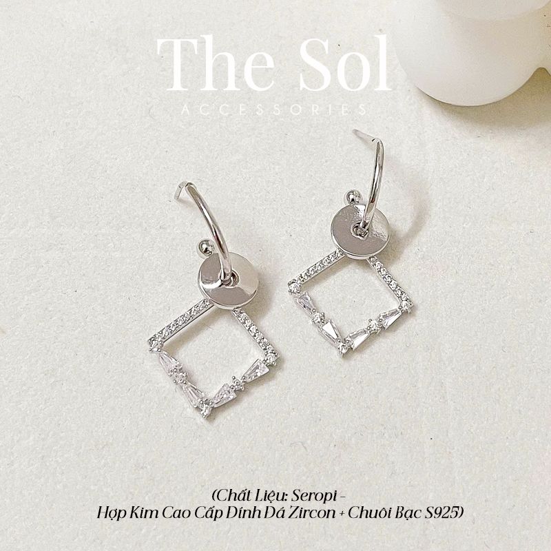 Bông Tai Seropi Diamond Rhombus