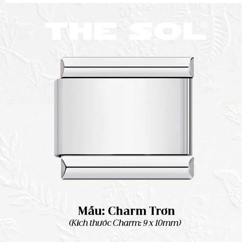Charm Titan Italian Bracelet - Charm Trơn