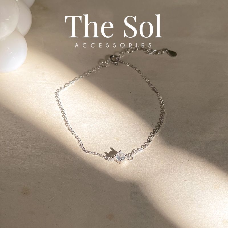 Lắc Tay Bạc Simple Diamond