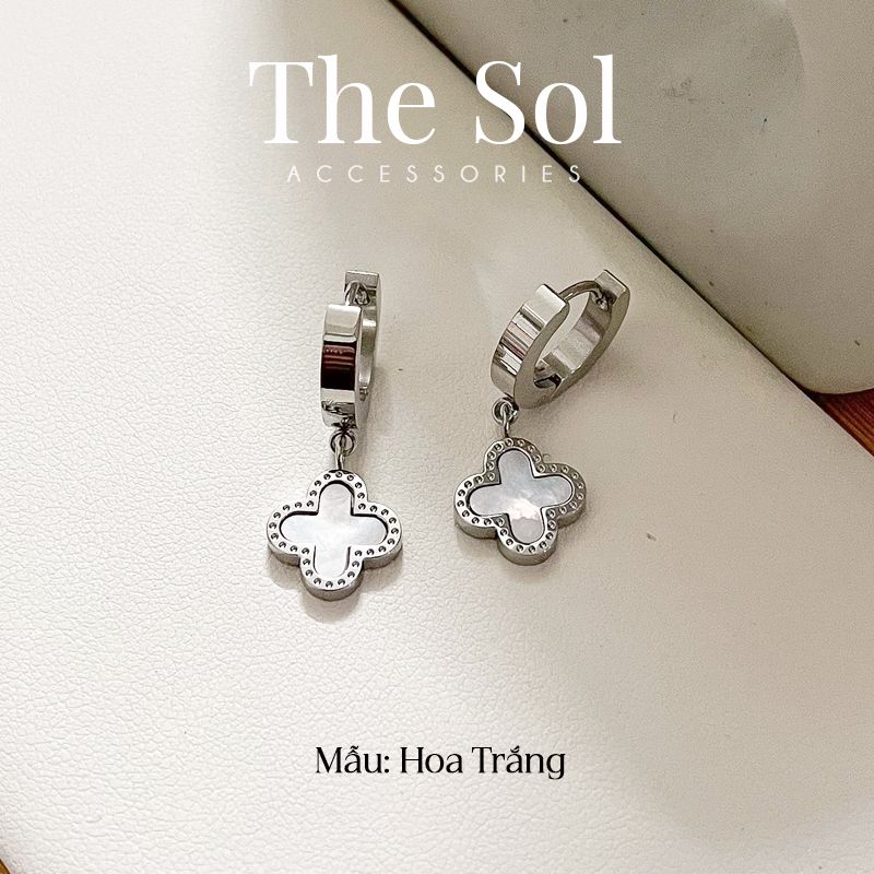 Bông Tai Titan Long White Louis