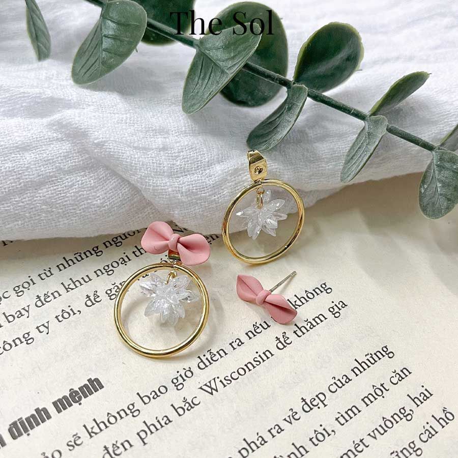 Bông Tai Hàn Quốc Pinky Bow
