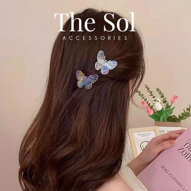 Kẹp Tóc Hàn Quốc Hologram Butterfly - 1 Chiếc