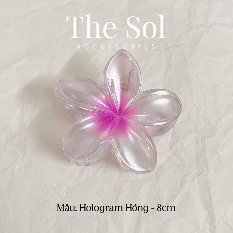 Kẹp Gắp Hoa Sứ Hologram - 8cm