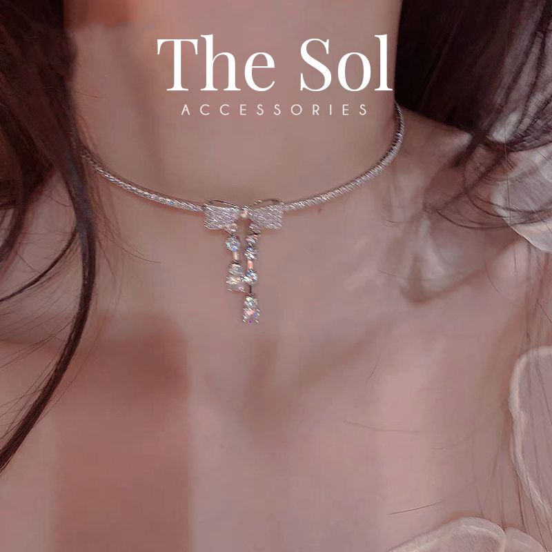 Choker Hàn Quốc Luxury Dia Bow