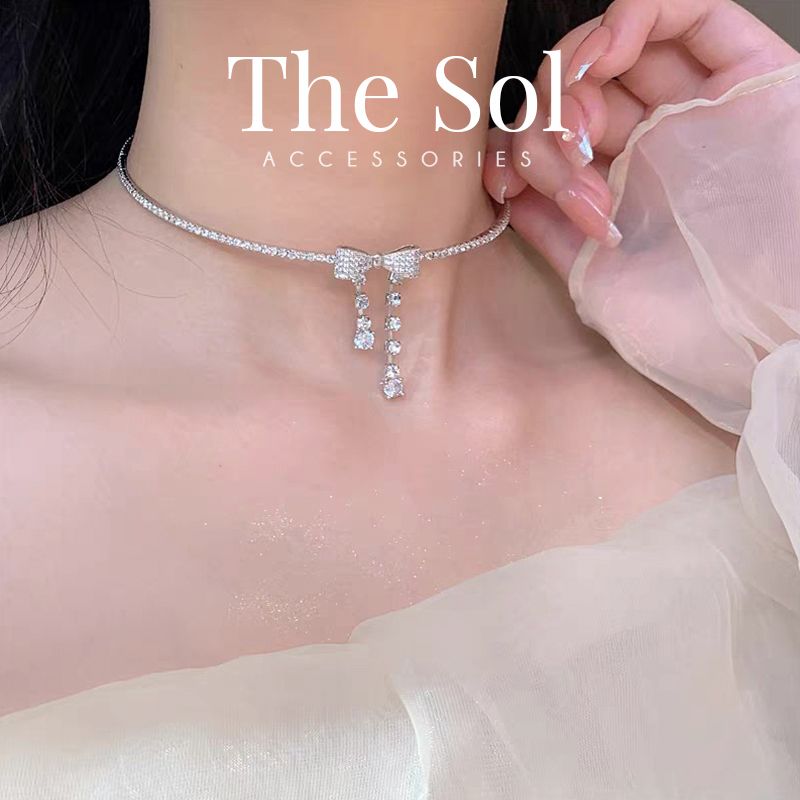 Choker Hàn Quốc Luxury Dia Bow
