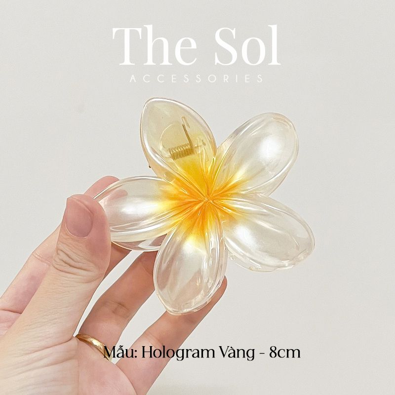 Kẹp Gắp Hoa Sứ Hologram - 8cm