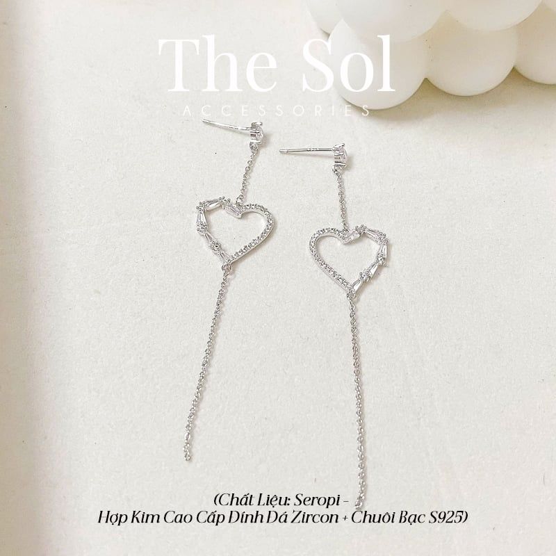 Bông Tai Seropi Diamond Heart