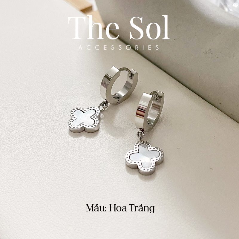 Bông Tai Titan Long White Louis