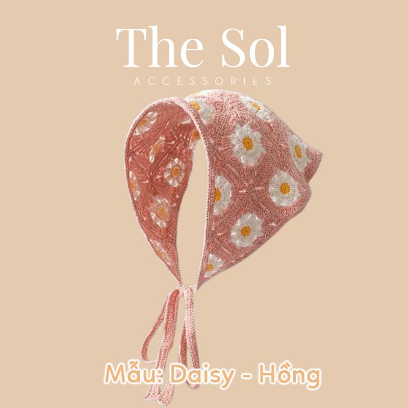 Khăn Trùm Đầu Hàn Quốc The Daisy - Vải Len