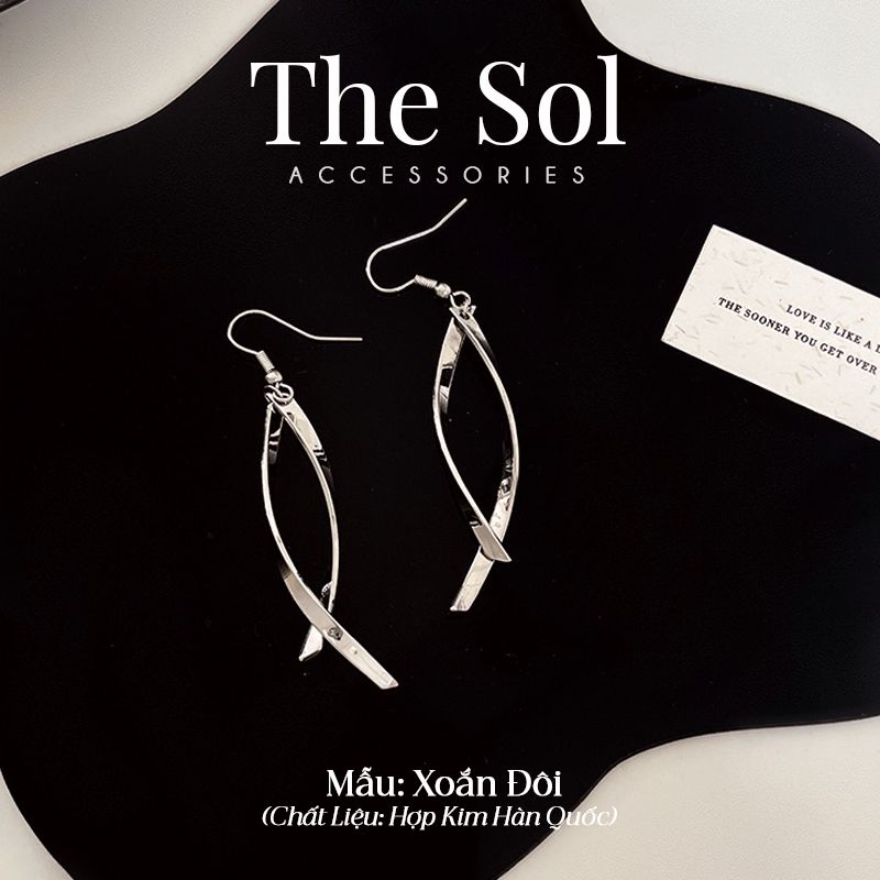 Bông Tai Hàn Quốc Twisted Pair