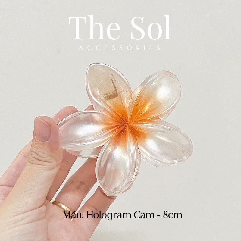 Kẹp Gắp Hoa Sứ Hologram - 8cm