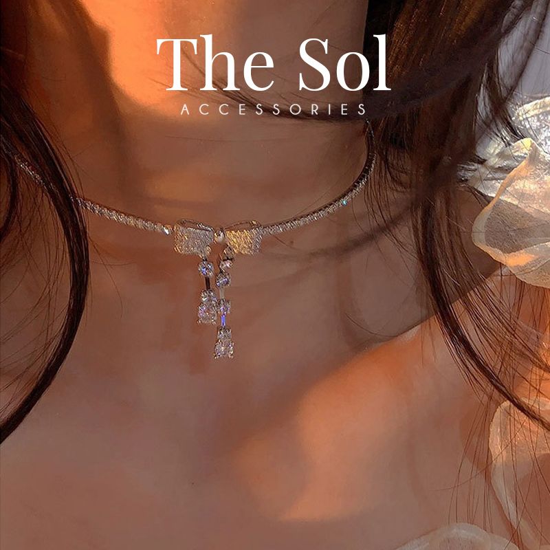 Choker Hàn Quốc Luxury Dia Bow