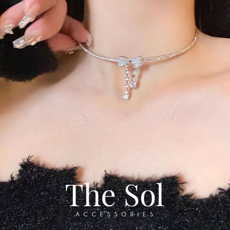 Choker Hàn Quốc Luxury Dia Bow