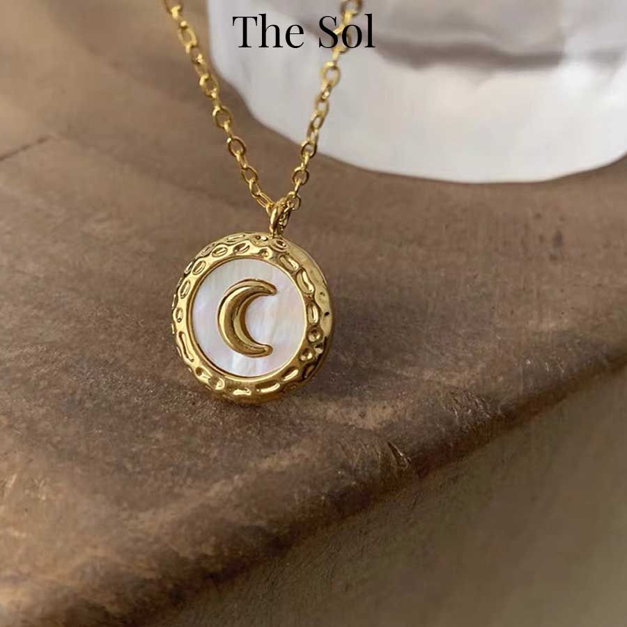 Dây Chuyền Titan Golden Moon In Aragonite
