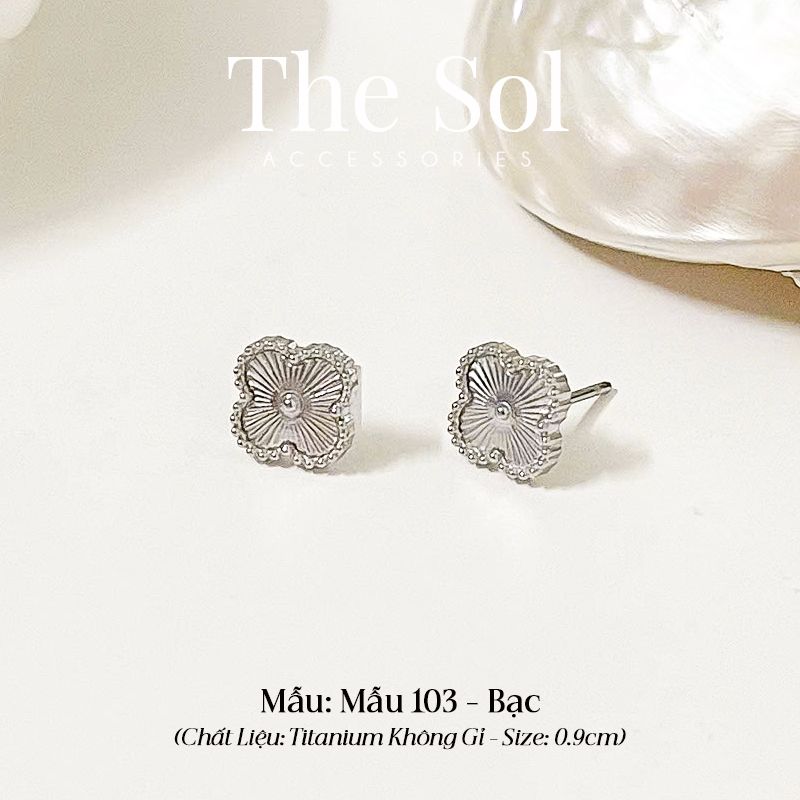Bông Tai Titan Blossom Lou 0.9cm - Mẫu 103