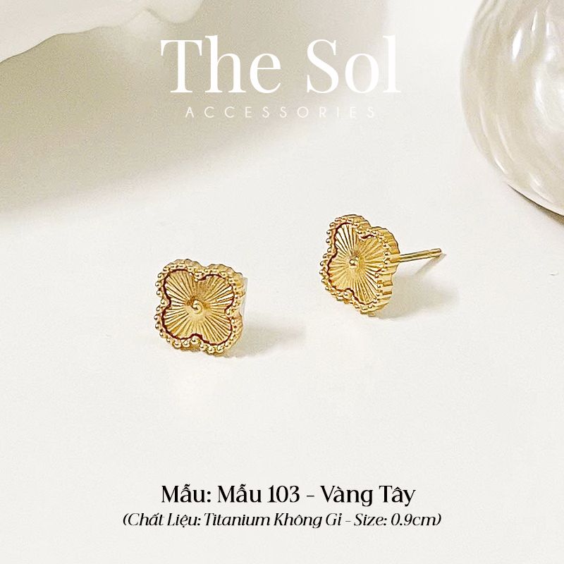Bông Tai Titan Blossom Lou 0.9cm - Mẫu 103