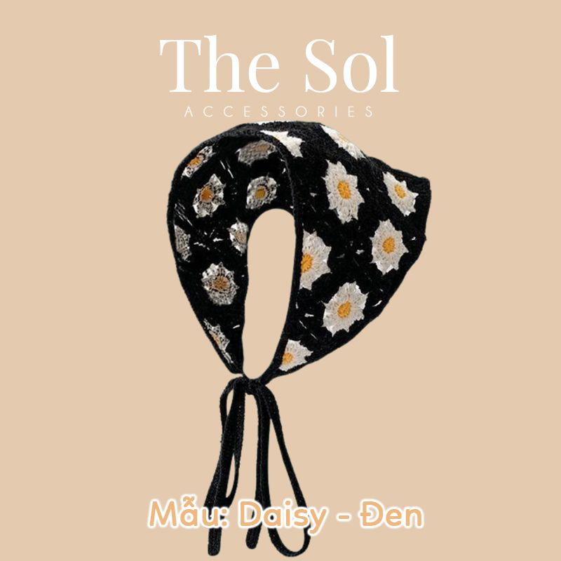 Khăn Trùm Đầu Hàn Quốc The Daisy - Vải Len