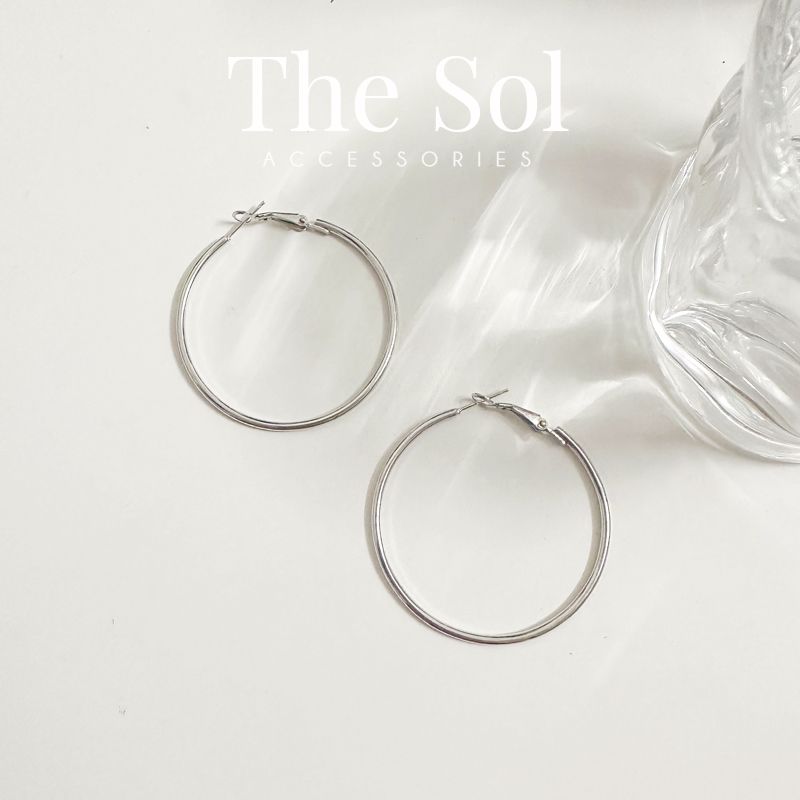 Bông Tai Hàn Quốc Circle Hoops
