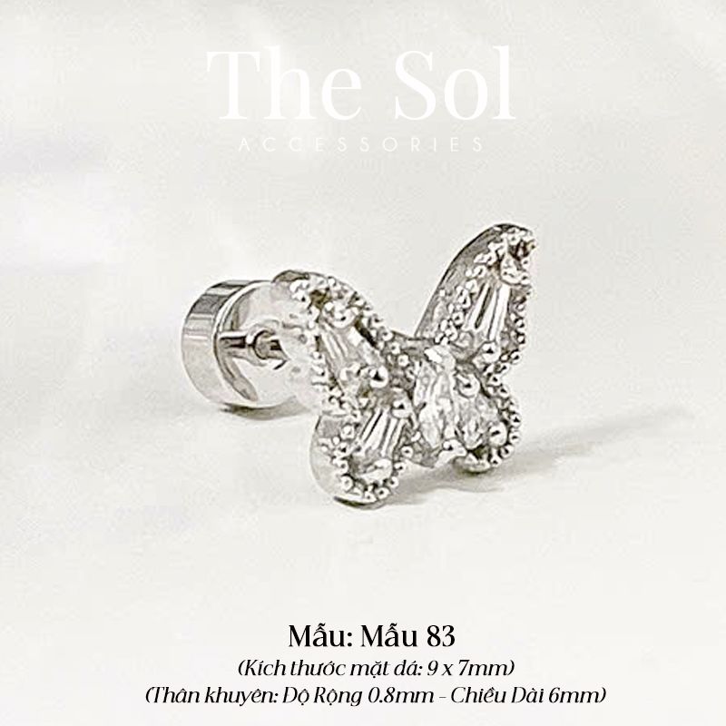 Khuyên Tai Titan Dia Butterfly - Mẫu 83