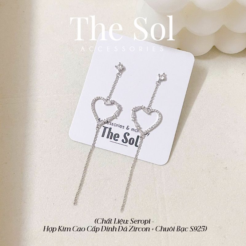 Bông Tai Seropi Diamond Heart