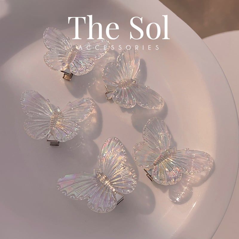 Kẹp Tóc Hàn Quốc Hologram Butterfly - 1 Chiếc