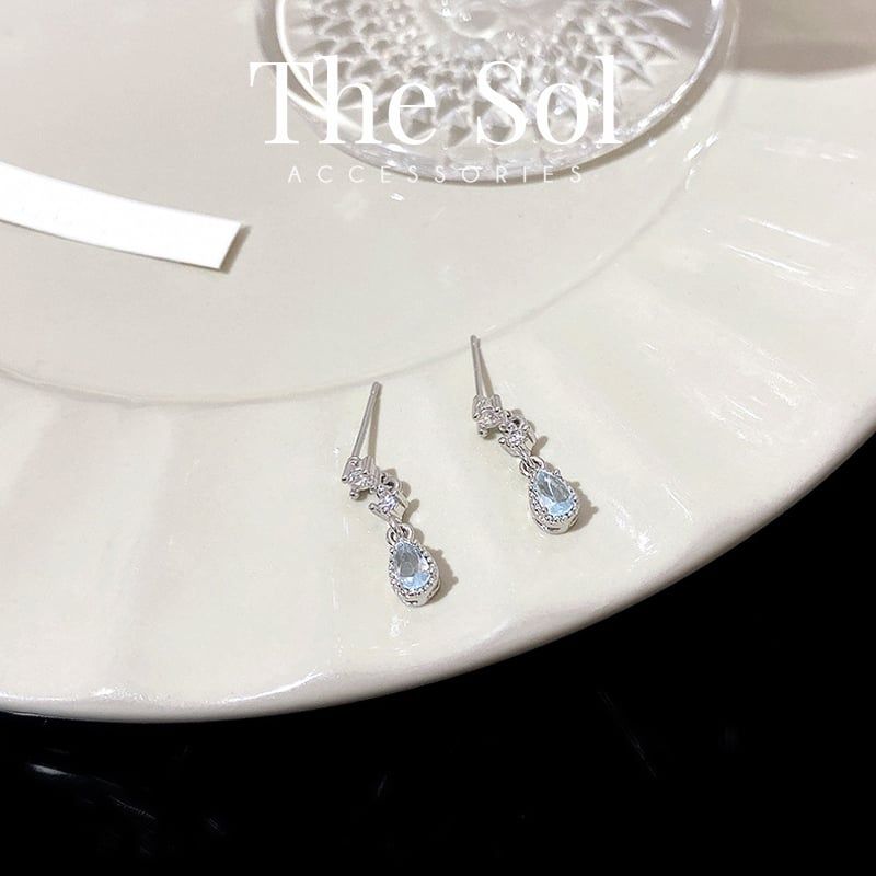 Bông Tai Hàn Quốc Mini Dia Drop