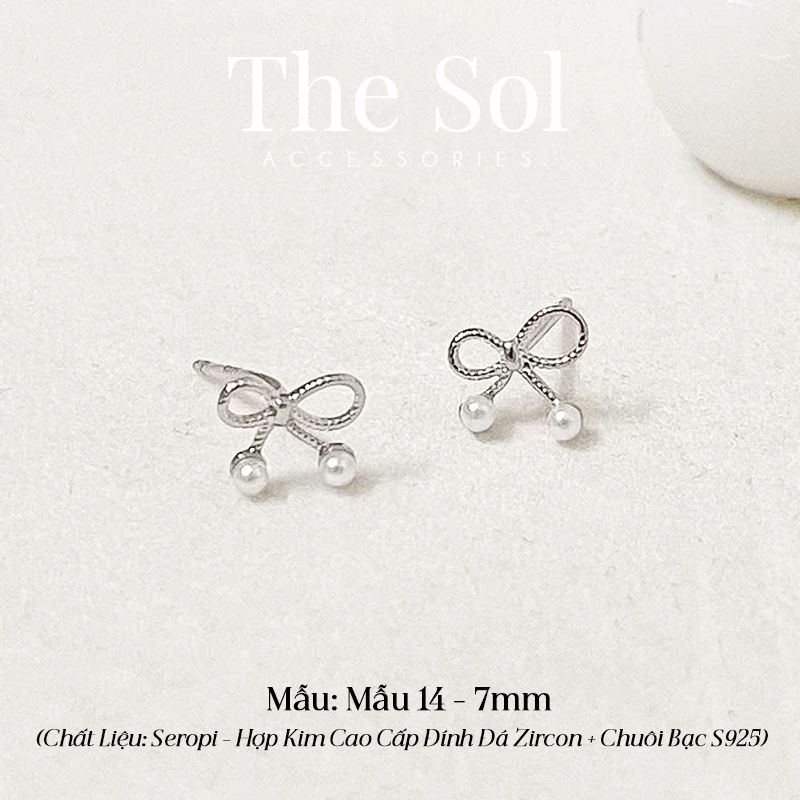 Bông Tai Seropi Pearl Mini Bow