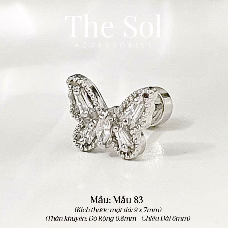 Khuyên Tai Titan Dia Butterfly - Mẫu 83