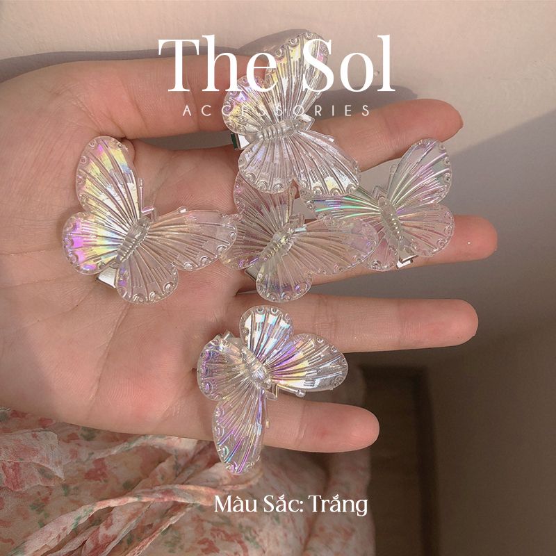 Kẹp Tóc Hàn Quốc Hologram Butterfly - 1 Chiếc