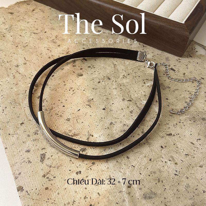 Choker Hàn Quốc Double Black Layer