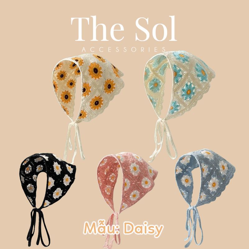 Khăn Trùm Đầu Hàn Quốc The Daisy - Vải Len