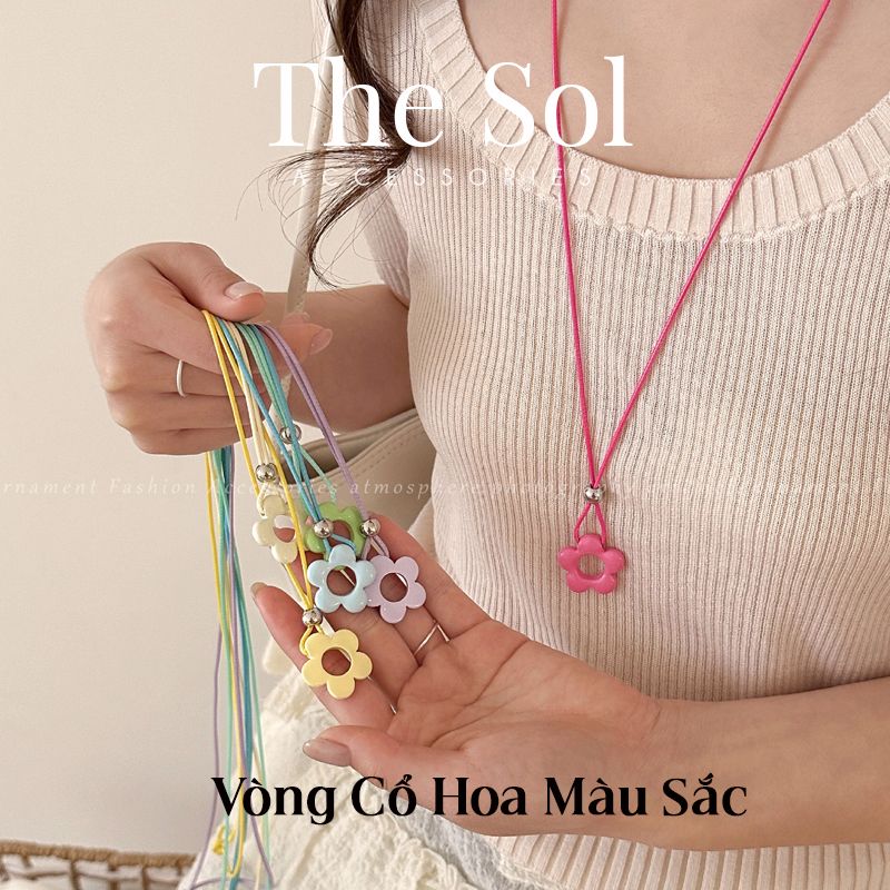 Vòng Cổ Bông Hoa Màu Sắc Mùa Hè