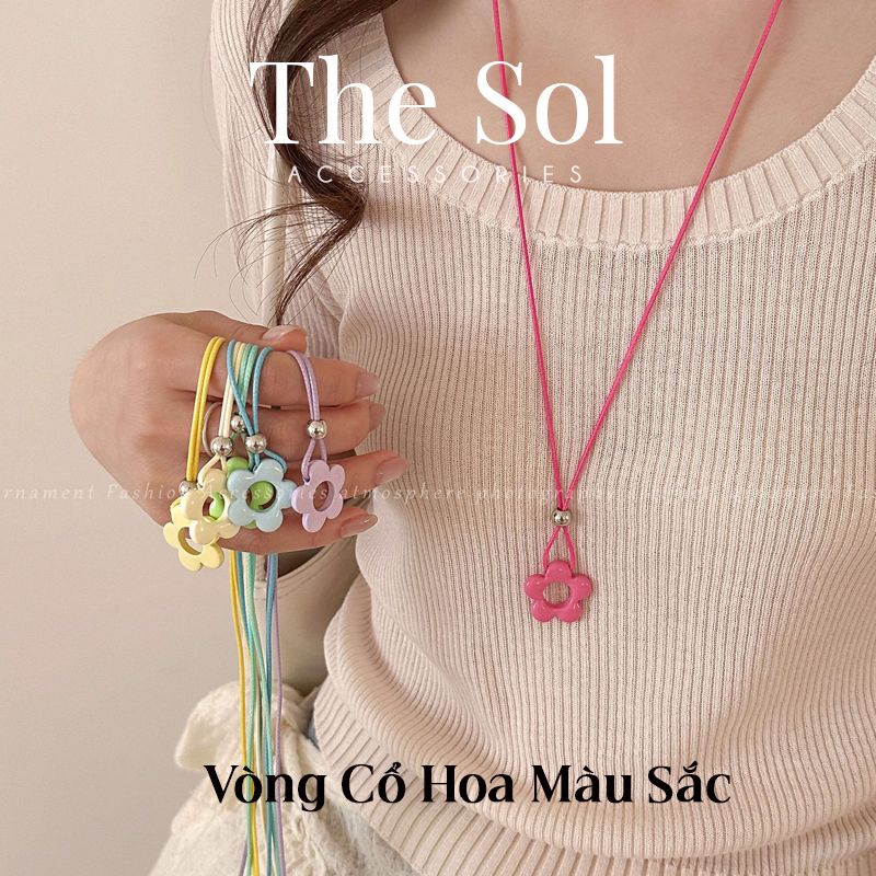 Vòng Cổ Bông Hoa Màu Sắc Mùa Hè