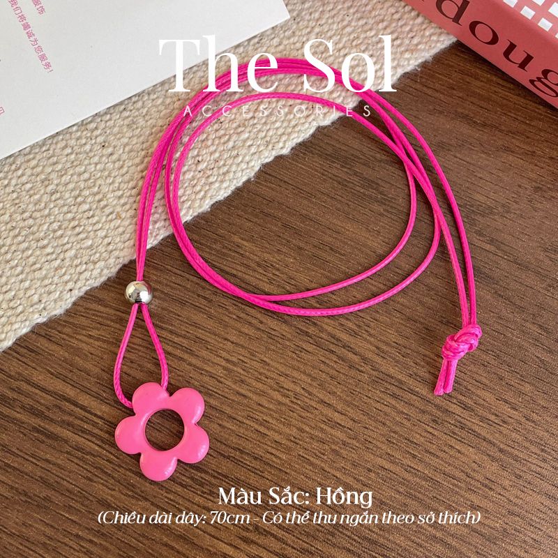 Vòng Cổ Bông Hoa Màu Sắc Mùa Hè