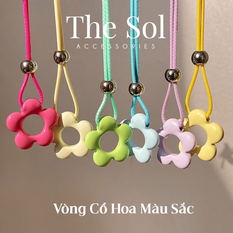 Vòng Cổ Bông Hoa Màu Sắc Mùa Hè