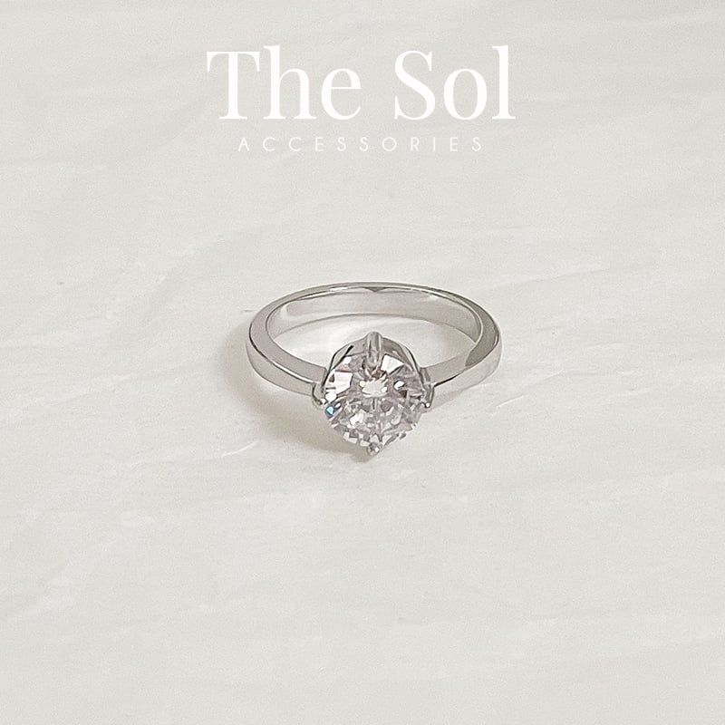 Nhẫn Titan The Diamond 7mm