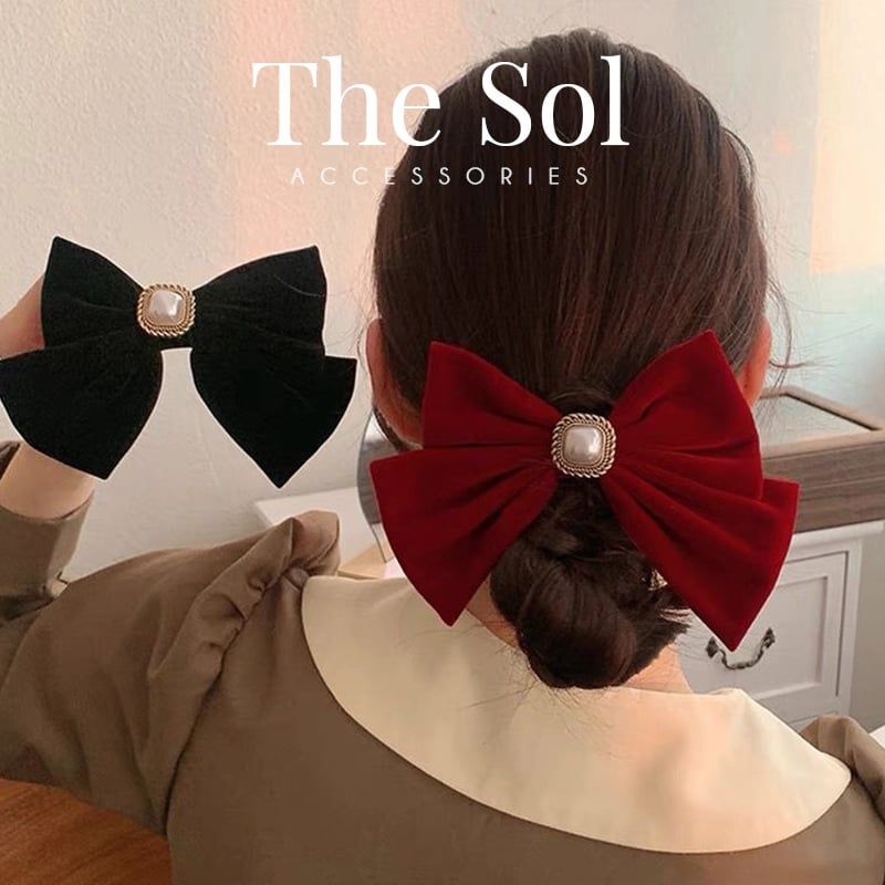 Kẹp Tóc Hàn Quốc Square Pearls