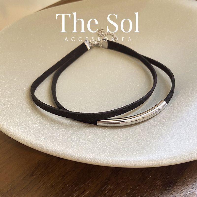 Choker Hàn Quốc Double Black Layer