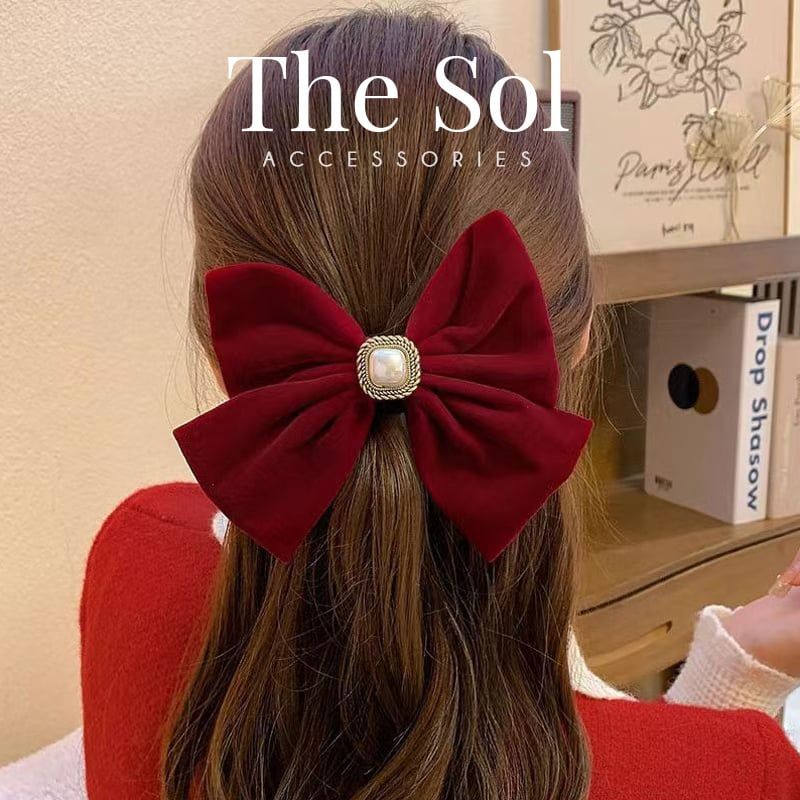 Kẹp Tóc Hàn Quốc Square Pearls