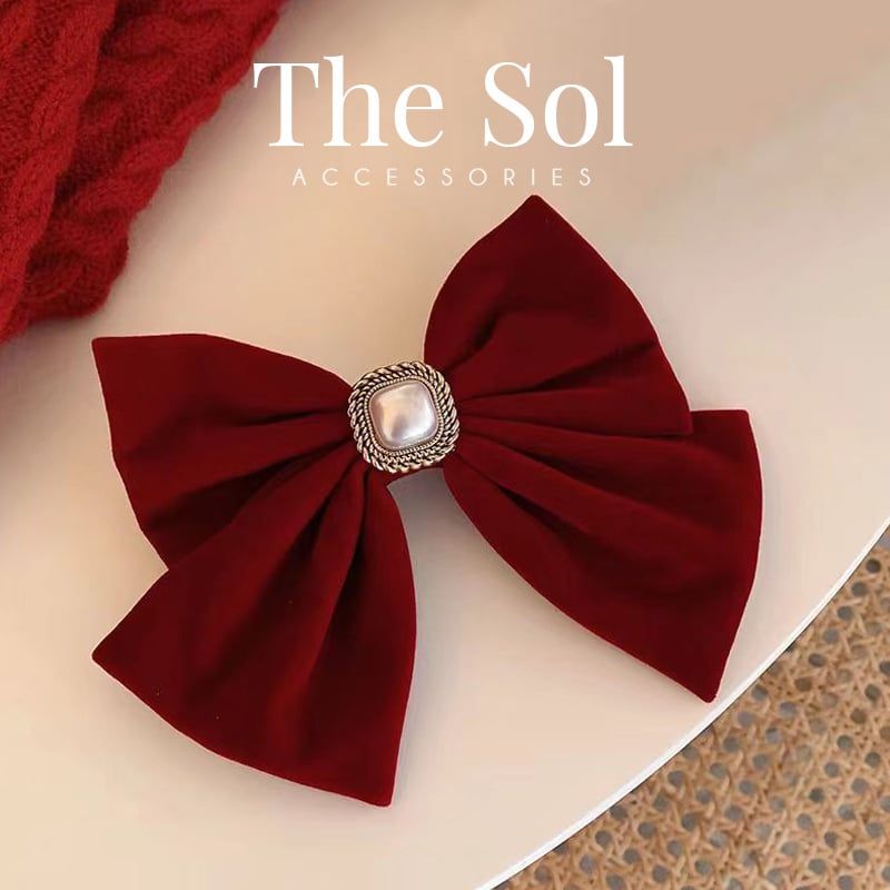 Kẹp Tóc Hàn Quốc Square Pearls