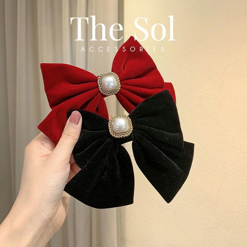 Kẹp Tóc Hàn Quốc Square Pearls