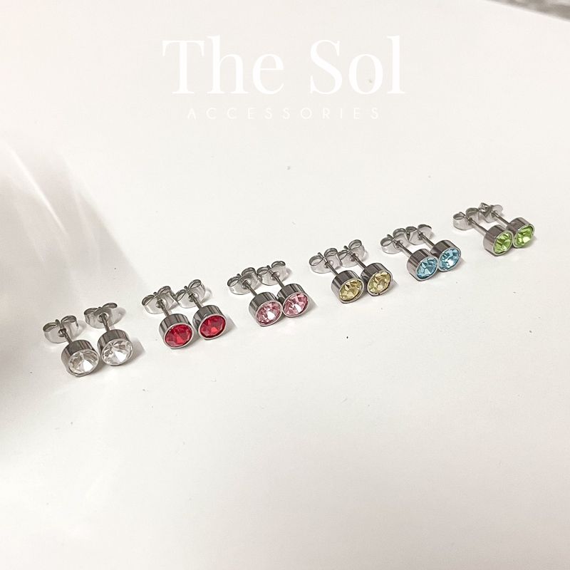 Bông Tai Titan Colour Diamond