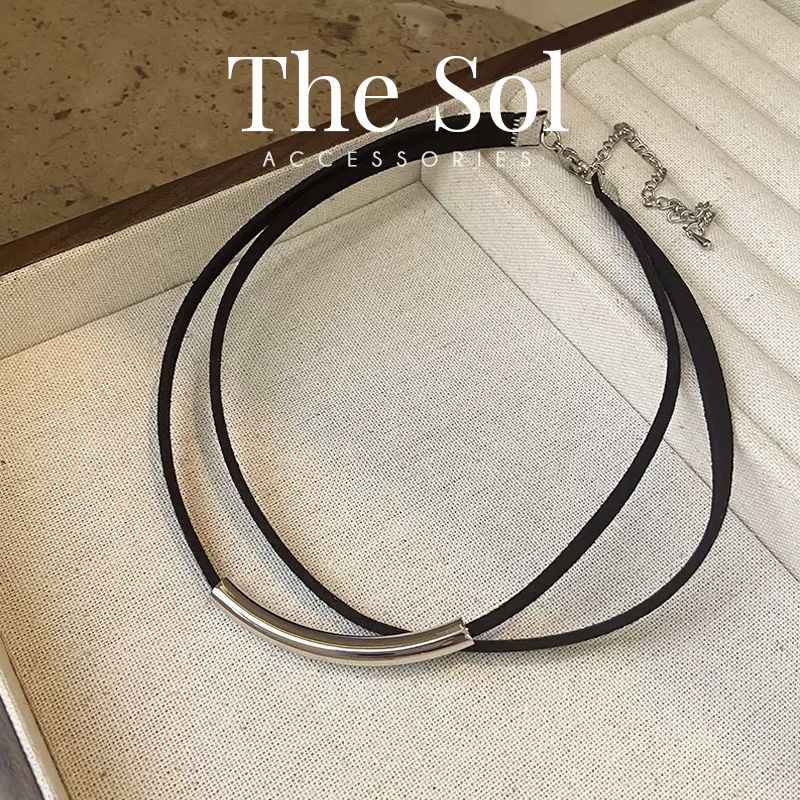 Choker Hàn Quốc Double Black Layer