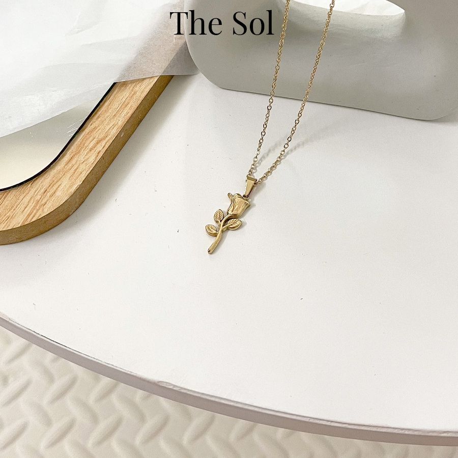 Dây Chuyền Titan Golden Rose