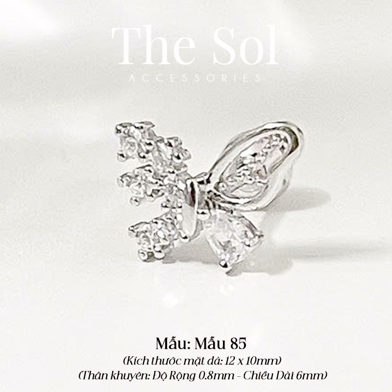 Khuyên Tai Thép Xi Mạ Dia Butterfly - Mẫu 85