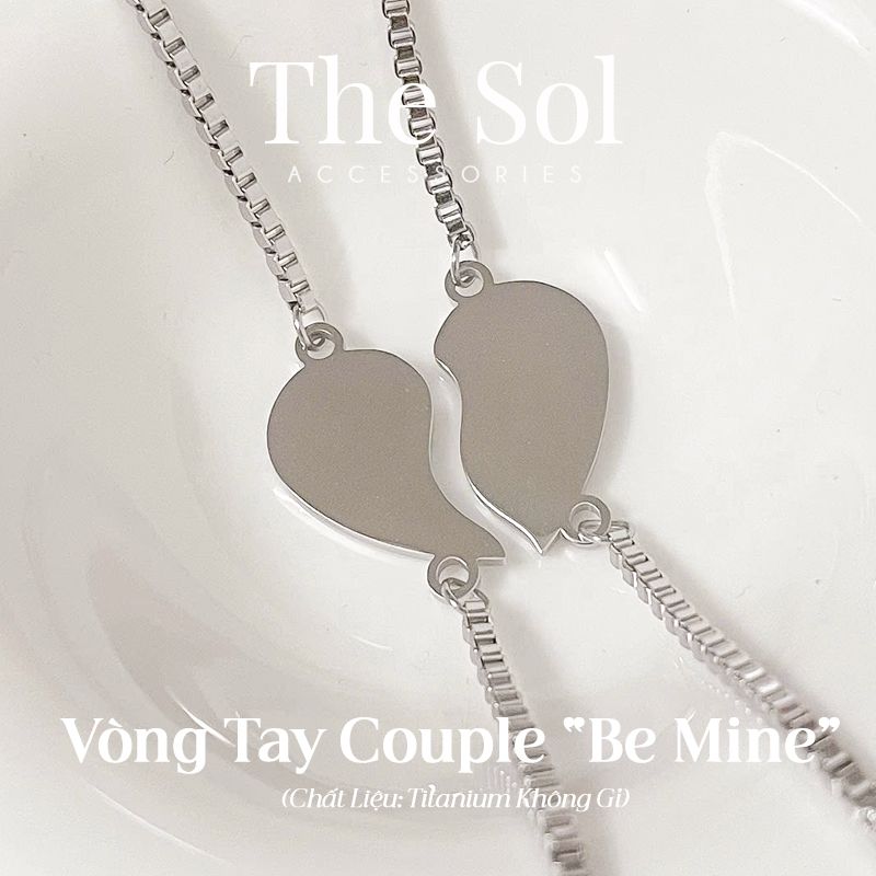 Lắc Tay Titan Couple Silver Heart