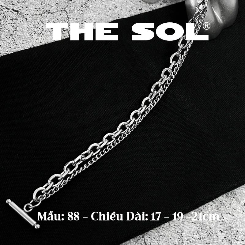 Lắc Tay Titan Unisex Double Chains OT