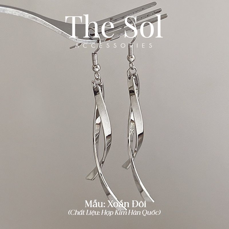Bông Tai Hàn Quốc Twisted Pair