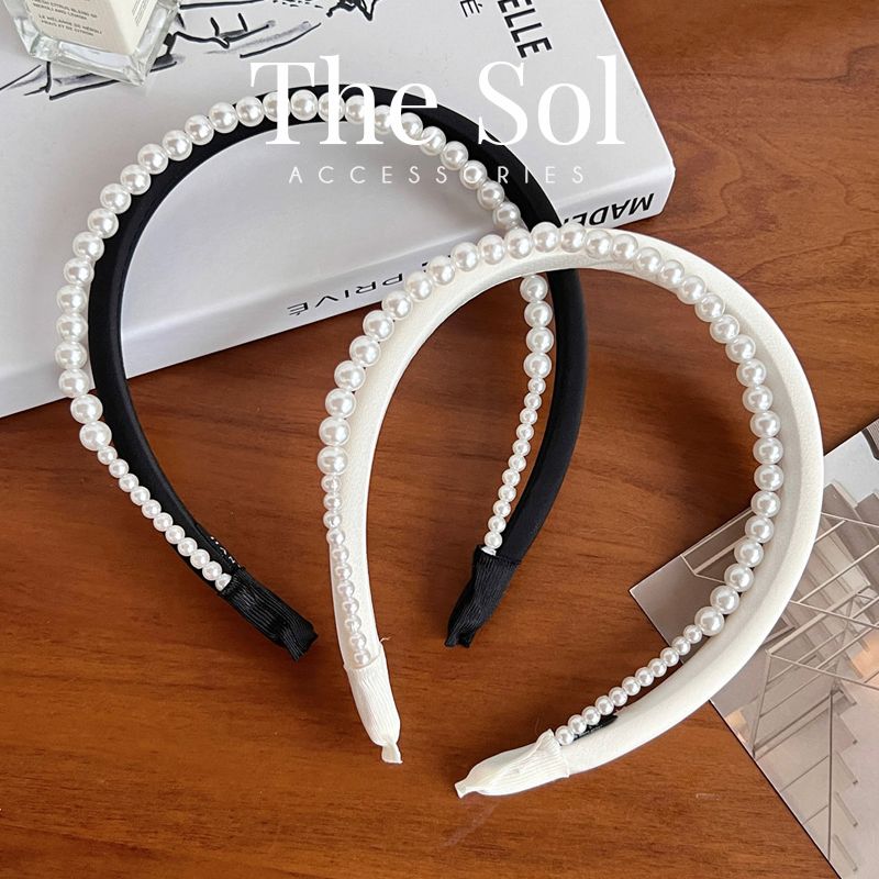 Cài Tóc Hàn Quốc Pearl Satin